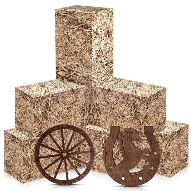 18 Piezas Western Decoraciones Granja Cumpleaños Baby Shower Wedding Table Decoration Supplies