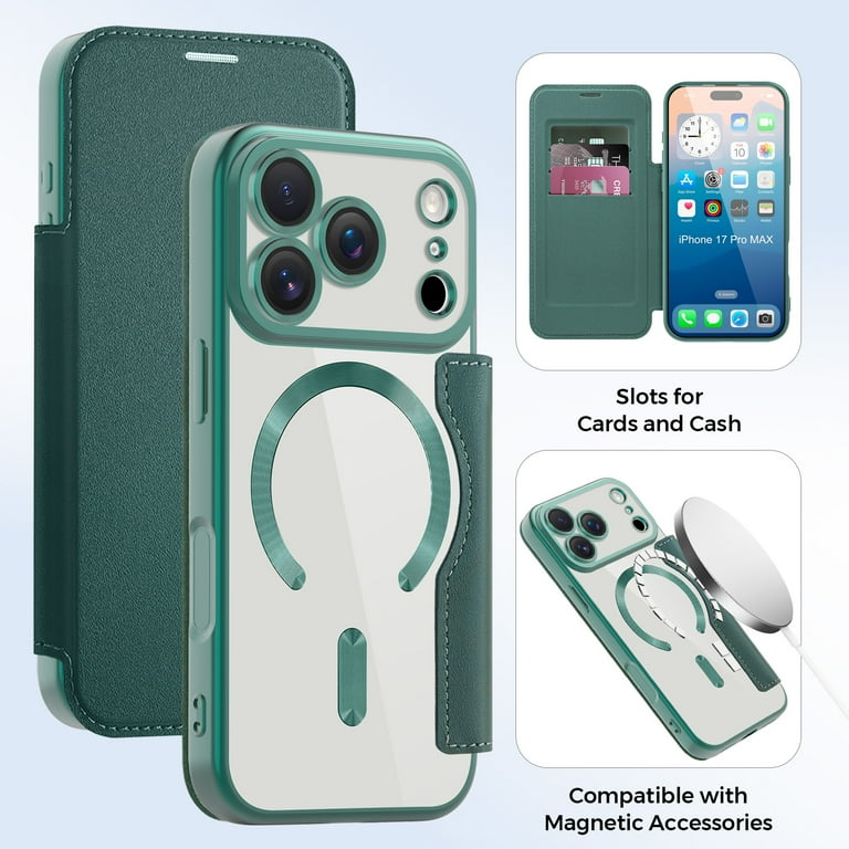 ChicShell Wallet Case for iPhone 17 Pro Max with Card Slots