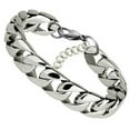 thumbnail image 2 of Ke1Clo Stainless Steel Flat Bracelet under $5! Titanium Steel Hand Jewelry for Men, Gift, Fashion Design (Silver), 2 of 6