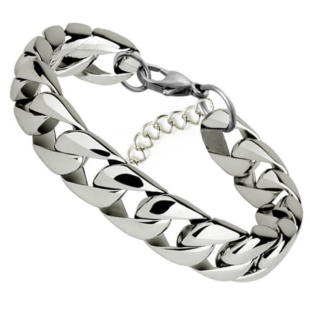 Acero Mano Mujeres Pulsera Acero Regalo Plano Hombres Titanio Joyería Inoxidable Pulseras