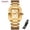Gold, variant on SKMEI Women's Elegant Analog Watches Waterproof Stainless Steel Watches for Ladies Fashionable Female Wristwatch