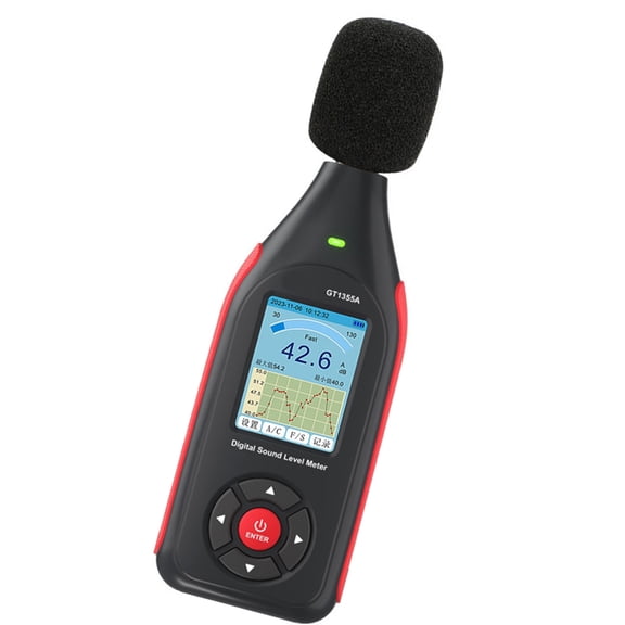 Handheld Decibel Meter Tool Rechargeable with Extensive Data Recording Abilities