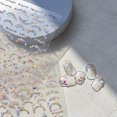 thumbnail image 1 of Vteches Nail Stickers Clearance,Crystal Diamond Nail Stickers Popular Retro Nail Stickers Colorful Flower French, 1 of 9
