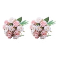 thumbnail image 1 of Rosas artificiales Ounissouiy 12 piezas tela de seda colorido, 1 of 5