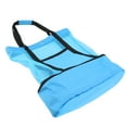 thumbnail image 2 of Bolsa de playa de malla multifunción con cremallera superior, mantiene la frescura y es duradera. Ideal para playa, jardín, camping, color azul., 2 of 14