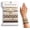 C, variant on Boho Hair Ties, 10 count Cute Bands for Thick or Thin Hair, No Elastic Bracelets, Hair Accessories for Women-Letter D