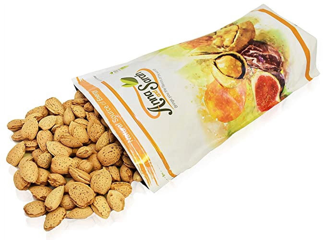 Anna and Sarah Almonds In Shell, Raw, Natural, Whole, Jumbo California Almonds, in Resealable Bag, 4 Lbs