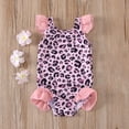 thumbnail image 2 of DPTALR Summer Baby Kids Girls Leopard Print One Piece Swimwear Swimsuit, 2 of 9