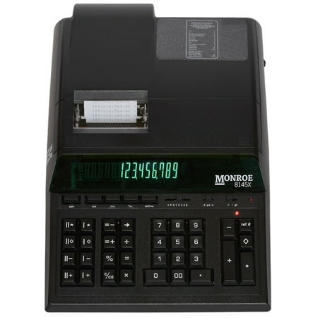 (1) Monroe 8145X 14-Digit Printing Calculator With Dual Memory Function And Extended Life Calculator