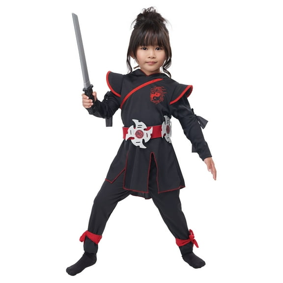 California Costumes Little Ninja Girl's Halloween Fancy-Dress Costume, M