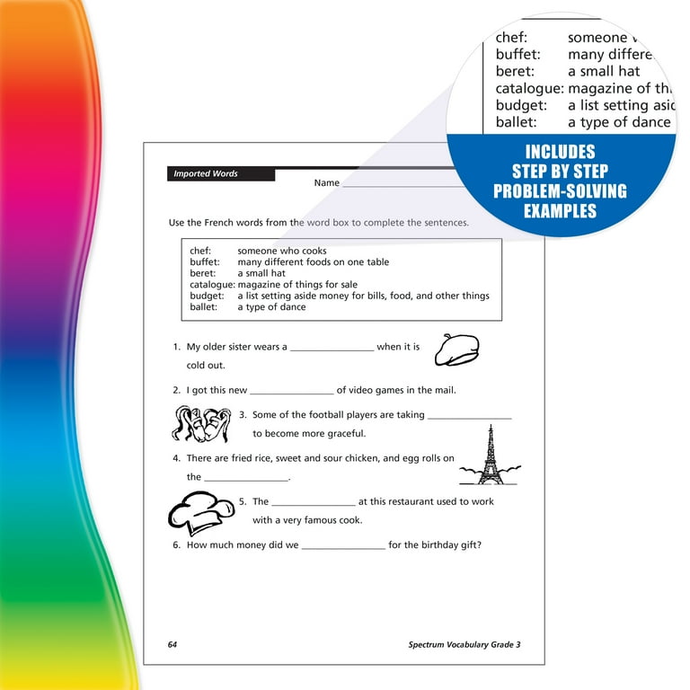 Spectrum Spectrum Vocabulary, Grade 3: Volume 86, (Paperback
