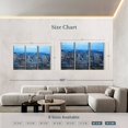 thumbnail image 4 of Elephant Stock Ny Office Window View Wall Art - Horizontal Multi Panel Canvas - Living Room Wall Decor - City Multi Panel - Blue And Gray Decor - 65" x 42", 4 of 8