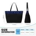 thumbnail image 3 of Hirioo Black Blue Glitter Sparkles for Large Capacity Beach Travel Bag for Women Men Foldable Beach Bags, Ideal for Travel, Beach, Pool, Picnic, and Family Outings, 3 of 7