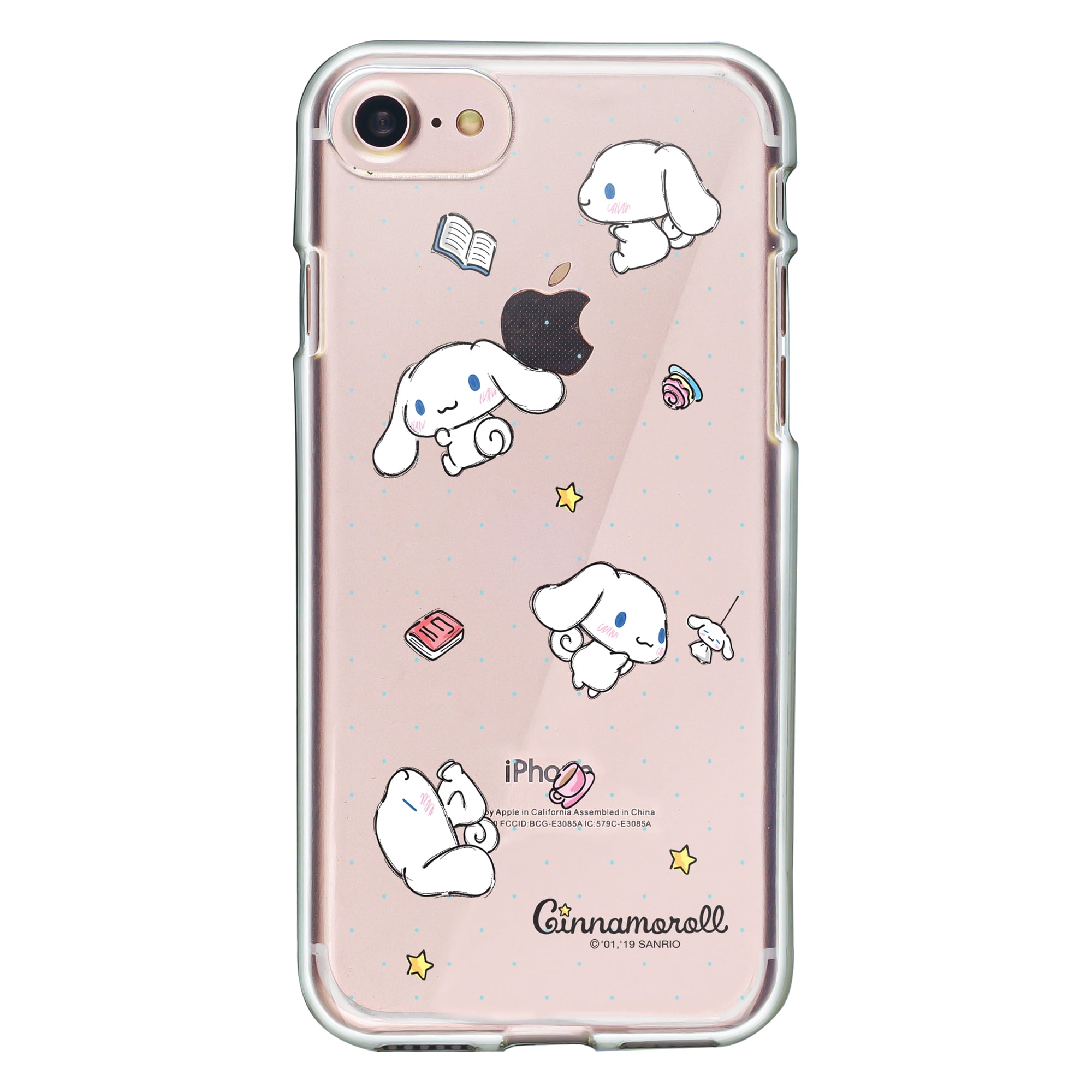 iPhone 8 Plus / iPhone 7 Plus Case Sanrio Clear TPU Soft Jelly Cover -  Cinnamoroll Pattern 