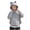 Gray, variant on Girls' Sun Jacket, UV Blocking Summer Cool Fabric Lightweight Hooded Cape White Size 11-12 T