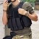 thumbnail image 5 of Soidarity Chaleco de módulo para hombres Deportes al aire libre Camo Chaleco personal profesional Entrenamiento Armadura de combate Chalecos Equipo Escalada Negro Soidarity OD024242-01, 5 of 6
