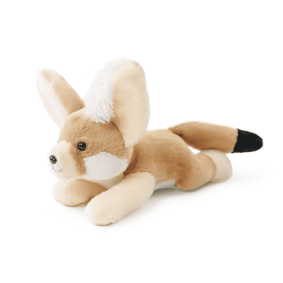 Just qunseen 8'' Realistic Big Eared Fox Plush Toy Soft Stuffed Animal Educational For Kids Gift