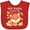 Red, variant on Inktastic My Papa Loves Me Little Fox Boys or Girls Baby Bib