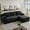 Black, variant on 96''Sectional Couches for Living Room Modern Modular Sectional Sofa Upholstered Boneless Couch Comfy Cloud Couch with Chaise (Green, 96''W Left Facing Chaise)