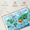 thumbnail image 6 of Elephant Stock World Animals Kids' Chart Wall Art - Horizontal Multi Panel Canvas - Kids Room Wall Decor - Map Multi Panel - Blue And Gray Decor - 50" x 32", 6 of 8