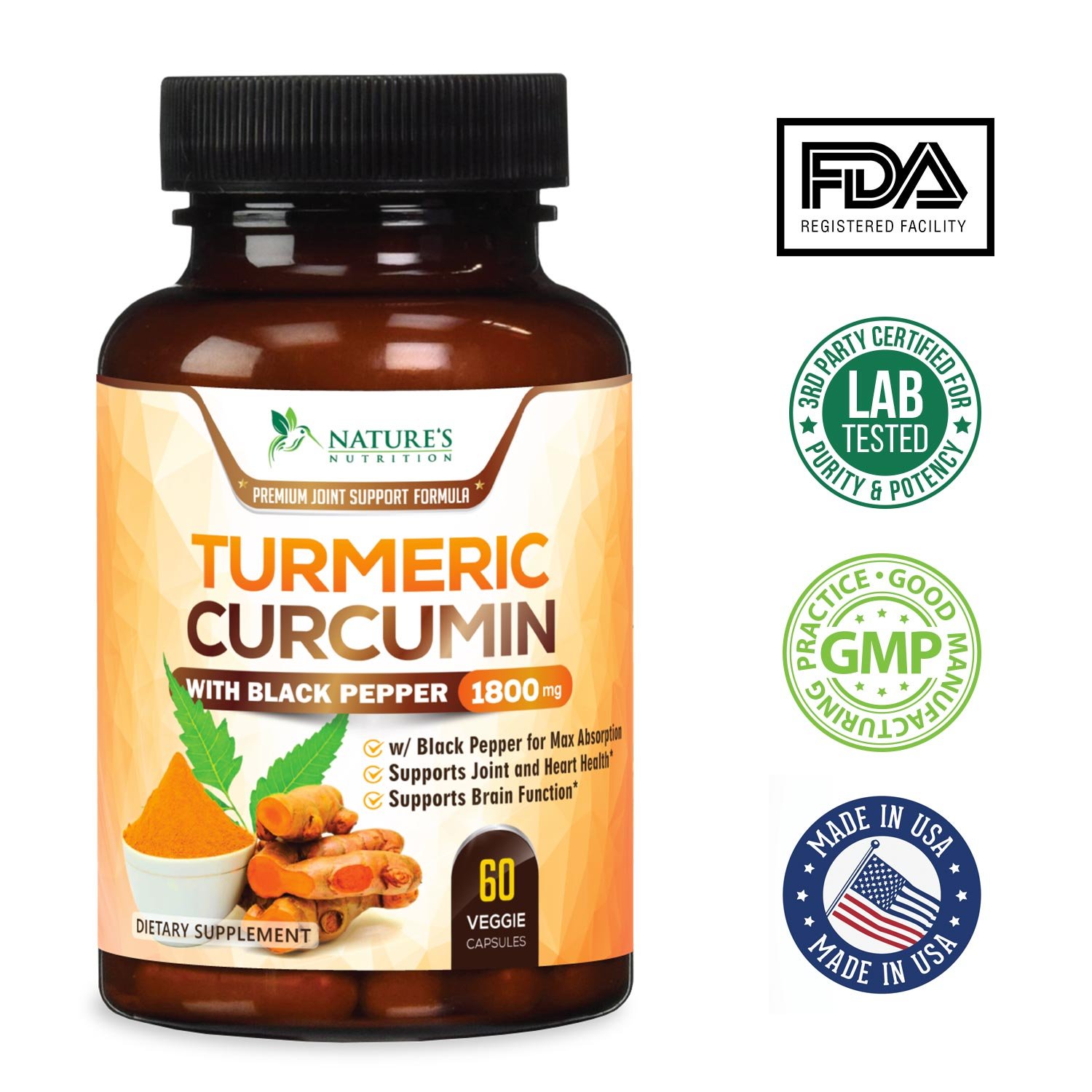 Turmeric Curcumin Max Potency 95% Curcuminoids 1950mg with ... Turmeric Curcumin Max Potency 95% Curcuminoids 1950mg with ...