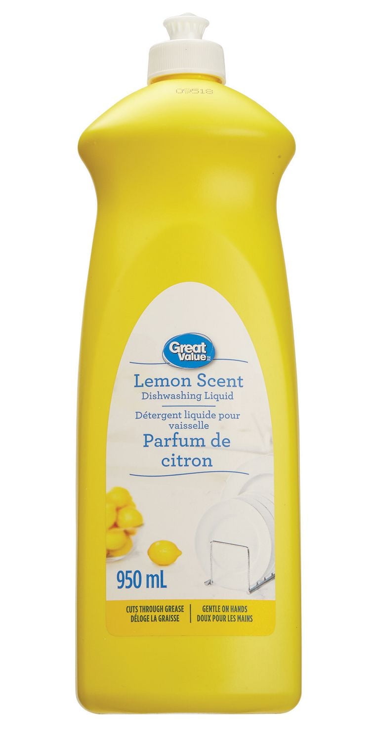Détergent liquide pour lave-vaiselle Great Value au parfum de citron
