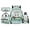 Lake Otter Print, variant on Uorisanigo Galaxy Penguin School Backpack Set for Primary School, Breathable Bookbag with Meal Bag Storage, Water Bottle Holder and Pencil Pouch, Great for Travel and Outdoor