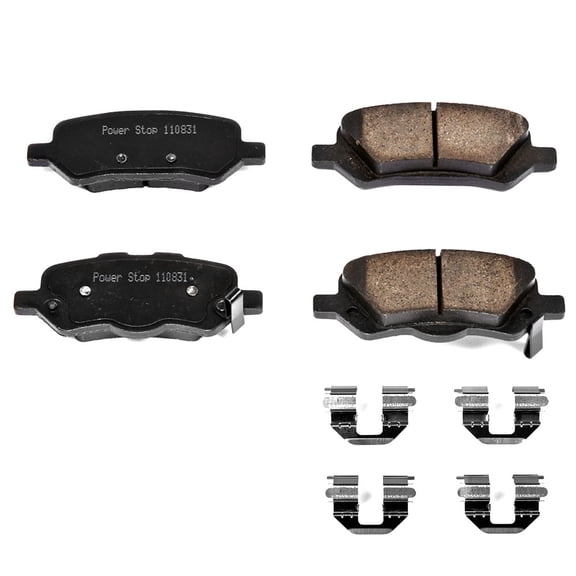Power Stop Rear Z17 Evolution Ceramic Brake Pads with Hardware 17-1402