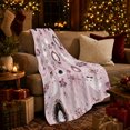 thumbnail image 3 of Vintage Cameo Frames Roses Cute Ghost Pumpkin Design, Festive Halloween Scene, Warm Flannel Blanket for Living Room and Family Room, Art Lovers Halloween Gift, Festive Home Decor, 3 of 9