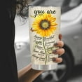 thumbnail image 5 of Christian Gifts For Women Tumbler, Birthday Gift For Women, Unique Christian Tumbler, Religious Gifts For Women, Inspirational Gifts For Women, Bible Verse Sunflower Faith Girl Mom 20OZ, 5 of 6