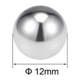 thumbnail image 2 of Uxcell Boules de Roulement Métriques en Acier Inoxydable 304 Grade G100 Boules de Précision 12mm /0.47 Pouces, 2 of 5
