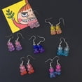 thumbnail image 5 of SIEYIO Women Earrings Cartoon Candy Bear Pendant Earrings Gift Gummy Bear Stud Earrings, 5 of 18
