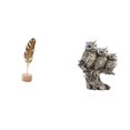 thumbnail image 1 of Escultura de hojas,Estatua de hoja de metal Escultura de hoja Decoración del hogar,Figura de hoja artística con decoraciones de hojas en la base,Figuras de búho,Figuras de búho,animales, 1 of 8