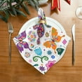 thumbnail image 2 of GZHJMY Cloth Napkin Butterfly Floral Cute Kitchen Dining Table Decor for Family Gathering Everyday Use Dinner Napkin Party Favors 6 Pack 20" × 20", 2 of 6