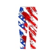 thumbnail image 5 of Independence Day Yoga Capris for Womens High Waisted Put On Strech Leggings Usa Flag Star Printed Patriotic Sweatpants Tummy Control Pants Workout Running Gym Yoga Pants, 5 of 5