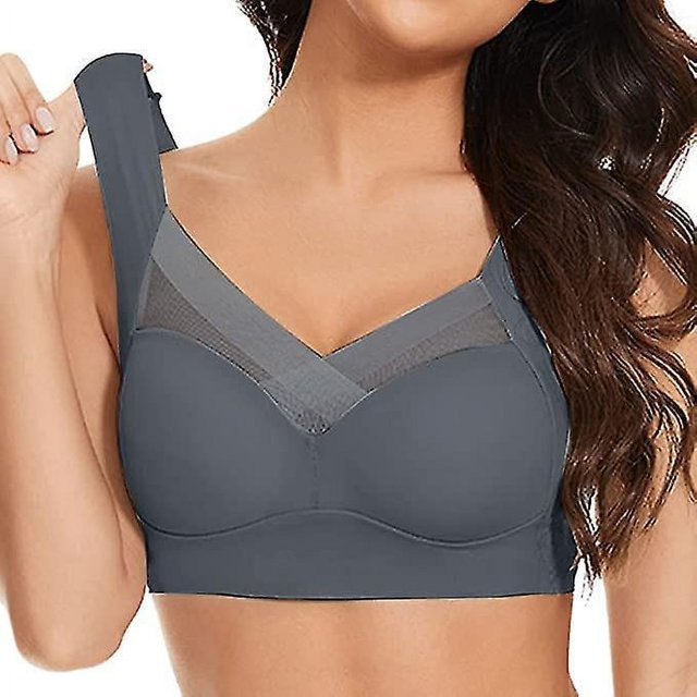 Comfortable Wirefree Shaper Bra For Women,push Up Seamless Sports Bras Plus SizeL