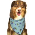 thumbnail image 5 of Dog Bandanas, Blueberries Print blue Adjustable Dog Scarf Triangle Bib Handkerchief Accessories for Small Medium Large Dogs, Cats, Pets, 5 of 6