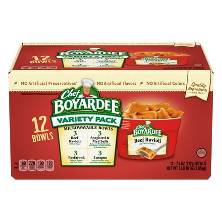 Chef Boyardee Club Variety Pack, 90 oz.
