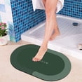 thumbnail image 2 of Super Absorbent Entry Mat, Non-Slip Bathroom Rug, Quick Drying, Heavy Duty, For Home Kitchen, Entryway, Waterproof, Durable Rubber, 30x60 Inches, Low Profile, High Traffic Areas | Pvc, Green, 2 of 8