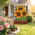 thumbnail image 6 of YiJuHui Sunflower Double Sided Garden Flag Outdoor Yard Porch Decoration Happy Spring Summer Welcome Decor Durable Linen Reversible, 6 of 6
