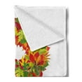 thumbnail image 2 of Letter R Soft Flannel Fleece Blanket, Floral R Made with Maple Leaves Bouquet Essence Autumn Inspirations Initials Theme, Cozy Plush for Indoor and Outdoor Use, 70" x 90", Multicolor, by Ambesonne, 2 of 5