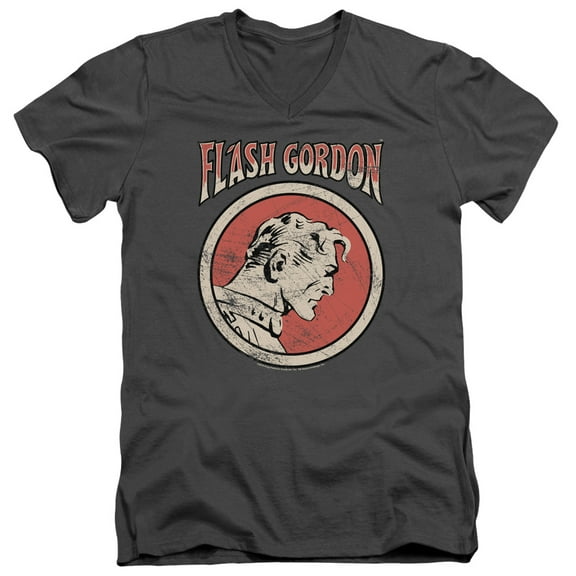 Flash Gordon - Flash Circle - Slim Fit V Neck Shirt - Small