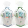 thumbnail image 1 of 2 Pack Large Woven Easter Baskets for Kids - Boy & Girl Options, Empty Basket with Gift Bags and Ribbons Cute Easter Decorations Bunny Ears Designs (Blue+Green), 1 of 7