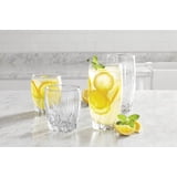 Mainstays Radiant Glass Drinkware Set, 16 Piece Set, 16 Ounce & 12 ...