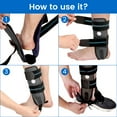 VELPEAU Ankle Brace Stirrup Ankle Splint Adjustable Rigid