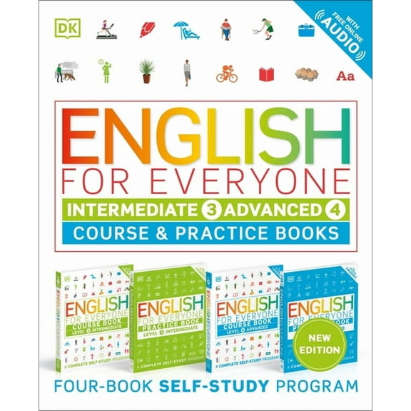 DK English for Everyone English for Everyone Intermediate and Advanced Box Set, (Paperback)