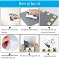 thumbnail image 5 of Espejo irrompible para baño, con reflejo transparente y lámina de espejo de tereftalato de polietileno glicol que garantiza la seguridad, ligero y autoadhesivo para una decoración de pared sin, 5 of 5