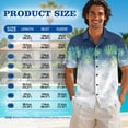 thumbnail image 4 of Psesaysky Couples Outfits Matching Sets for Women Men Gradient Palm Leaves Sleeveless Flared Dress or Aloha Shirts Beach Vacation Matching Clothes for Spring Summer, 4 of 7