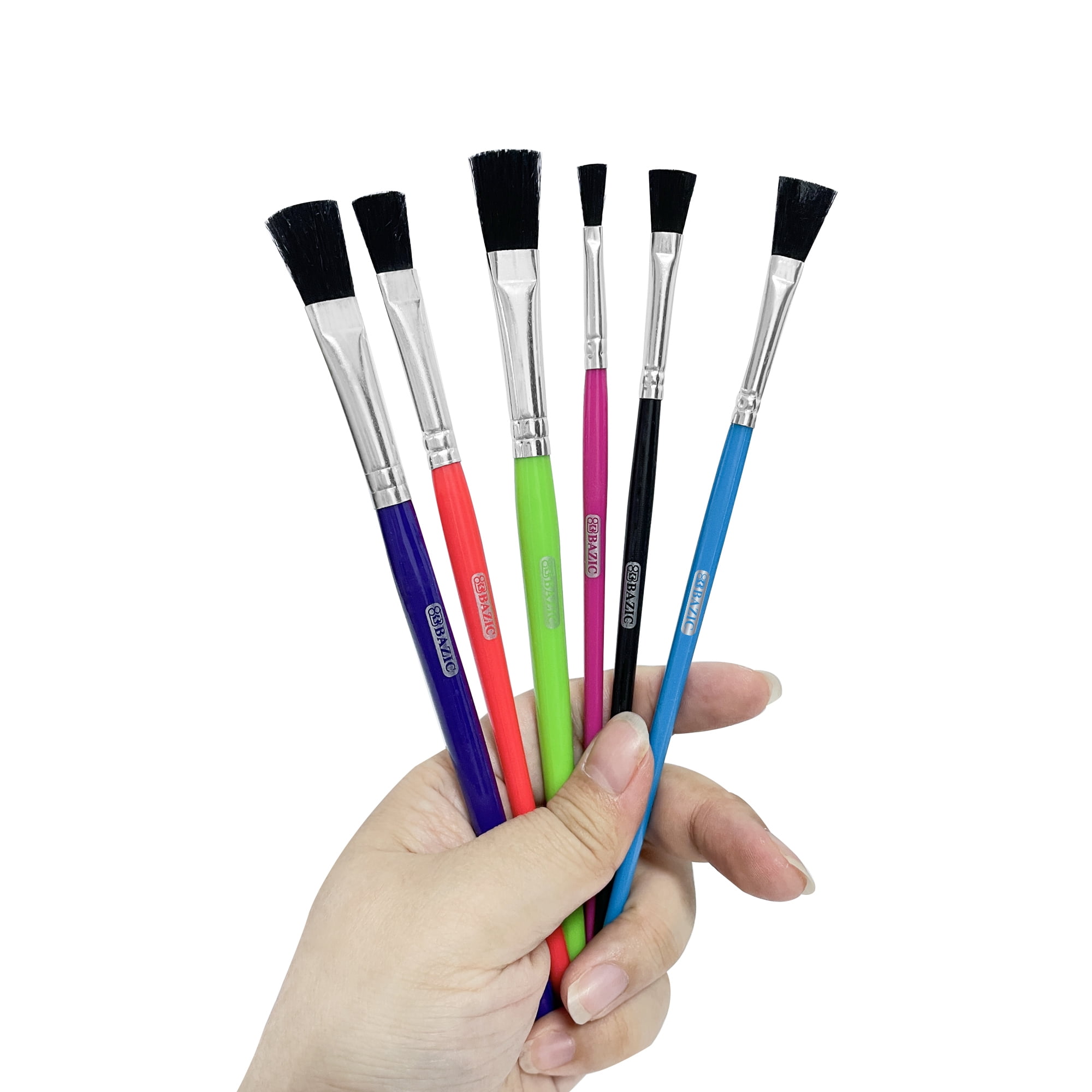 BAZIC Asst. Size Kid's Paint Brush Set (9/Pack) / Box Qty - 24