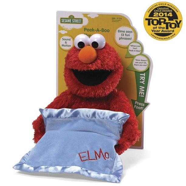 elmo plays peek a boo